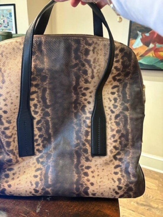 Henri Bendel Handbags - Henri Bendel Debutanta Snake Tote Bag